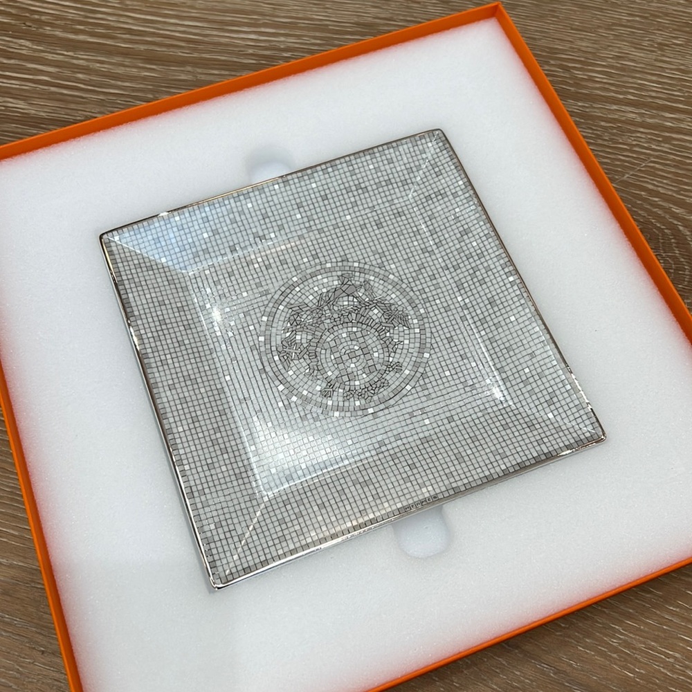 Mosaique au platinum square plate No3